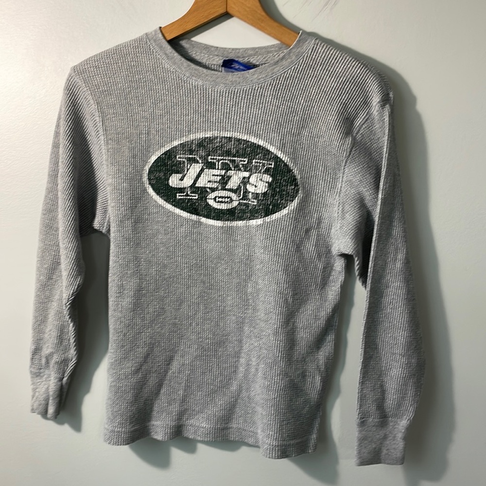 Reebox NY JETS waffle LS tee in 10/12